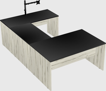 U-shaped desk