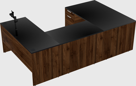 U-shaped desk
