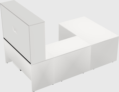 U-shaped desk