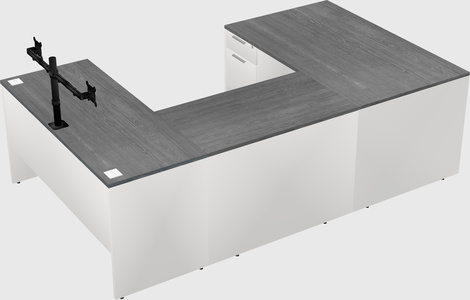 U-shaped desk