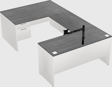 U-shaped desk