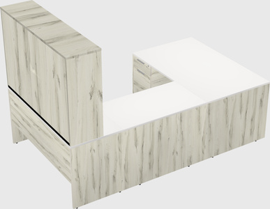 U-shaped desk