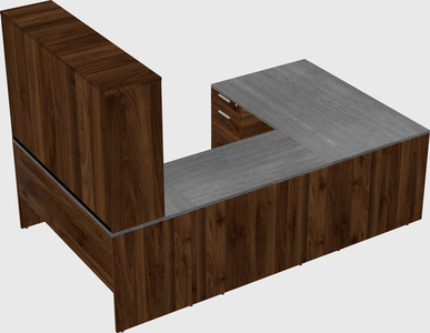 U-shaped desk