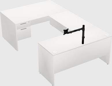 U-shaped desk