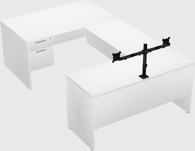 U-shaped desk
