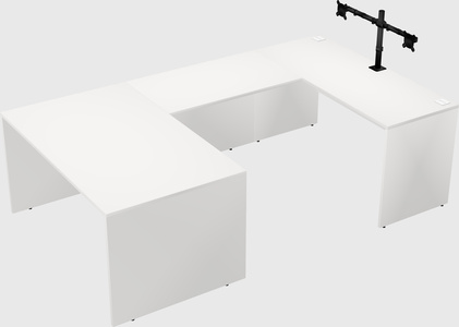 U-shaped desk
