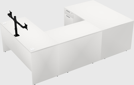U-shaped desk