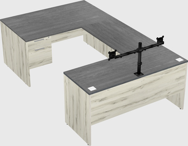 U-shaped desk