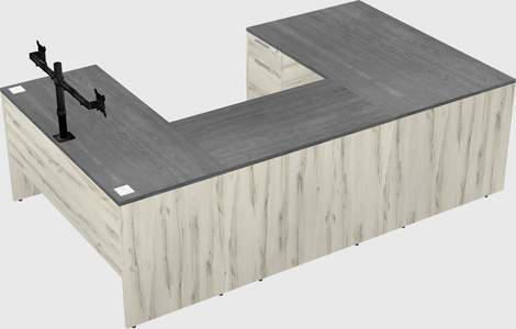 U-shaped desk