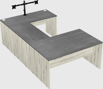 U-shaped desk