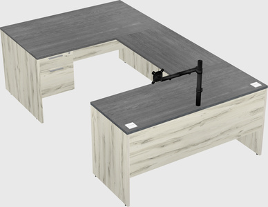 U-shaped desk