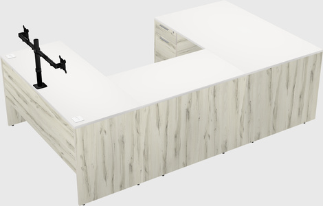 U-shaped desk