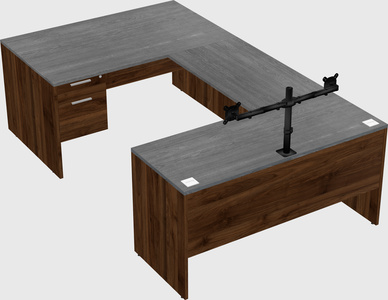 U-shaped desk