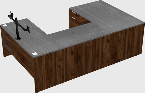U-shaped desk