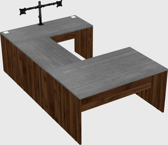 U-shaped desk
