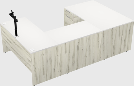 U-shaped desk