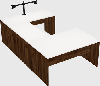 U-shaped desk