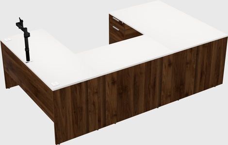 U-shaped desk
