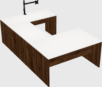 U-shaped desk