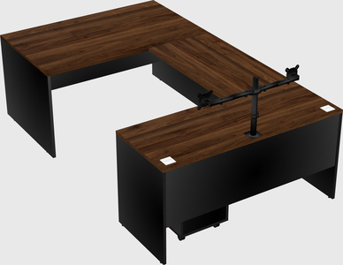 U-shaped desk