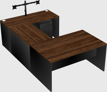 U-shaped desk