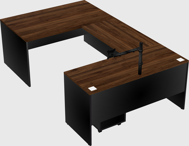 U-shaped desk