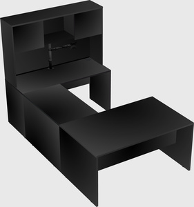 U-shaped desk