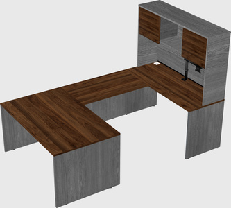 U-shaped desk