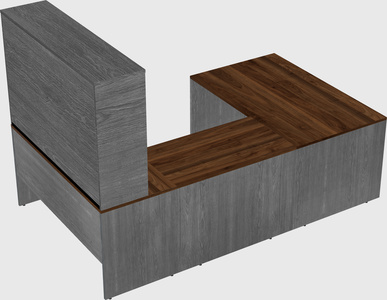 U-shaped desk