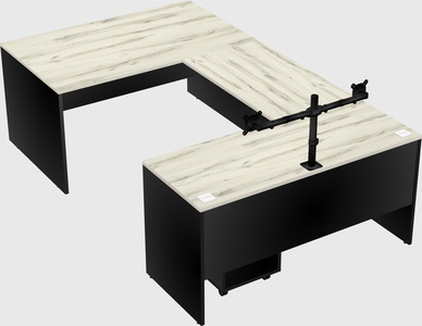 U-shaped desk