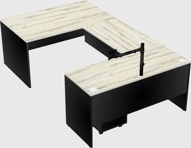 U-shaped desk