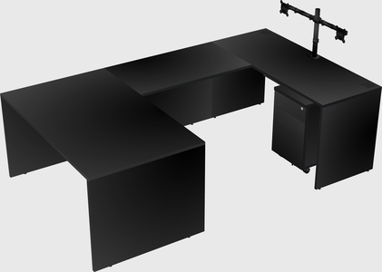 U-shaped desk
