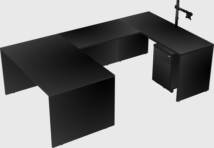 U-shaped desk