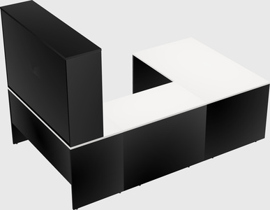 U-shaped desk