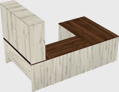 U-shaped desk