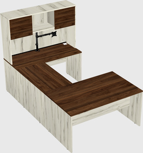U-shaped desk