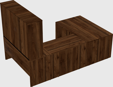U-shaped desk