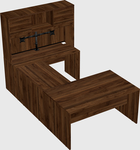U-shaped desk