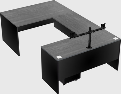 U-shaped desk