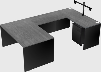 U-shaped desk