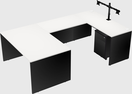 U-shaped desk
