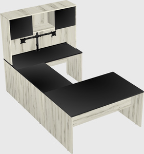 U-shaped desk