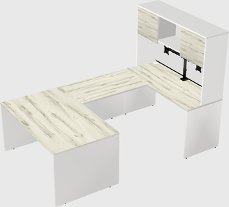 U-shaped desk