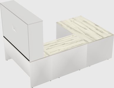 U-shaped desk