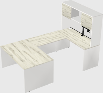 U-shaped desk