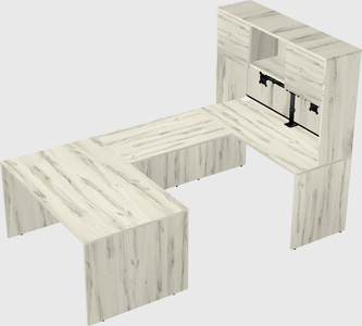 U-shaped desk