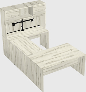 U-shaped desk
