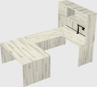 U-shaped desk