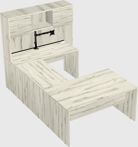 U-shaped desk