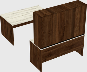 U-shaped desk